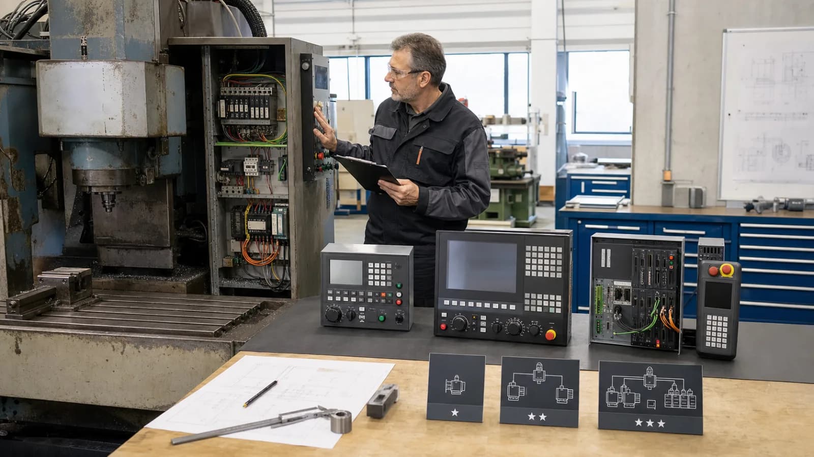 انتخاب کنترلر زیمنس 808D، 828D یا 840D برای اورهال CNC