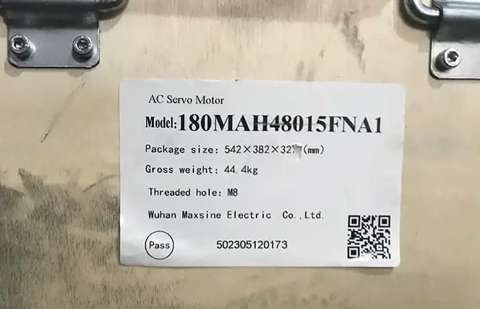 سروو موتور مکسین 180MAH48015FNA1 توان 7.5 بدون ترمز