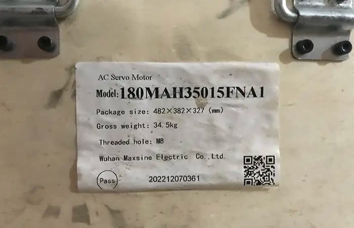 سروو موتور مکسین 180MAH35015FNA1 توان 5.5 بدون ترمز