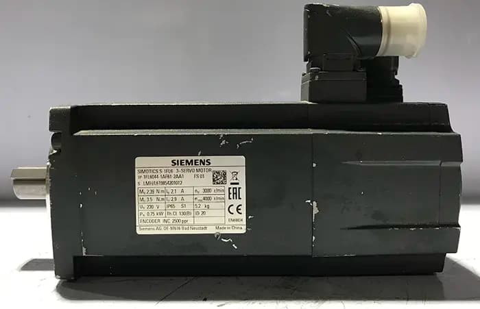 سروو موتور زیمنس 1FL6044-1AF61-2AA1 توان 0.75 بدون ترمز V70/V90