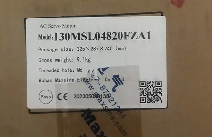 سروو موتور مکسین 130MSL04820FZA1 توان 1 ترمزدار